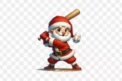 Sports Santa Claus Sublimation Clipart Product Image 3