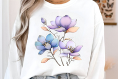 Spring Flowers Sublimation Clipart Product Image 2