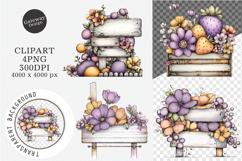 Spring Summer Wooden Clipart Product Image 1