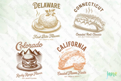 4-State Vintage Food SVG PNG Product Image 1