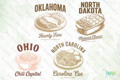 4-State Vintage Food SVG PNG Product Image 1