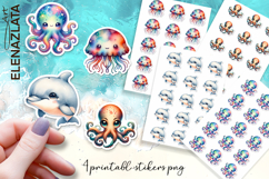 Stickers Under sea world. Children&#039;s stickers Product Image 1