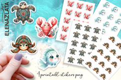 Stickers Under sea world. Children&#039;s stickers Product Image 1