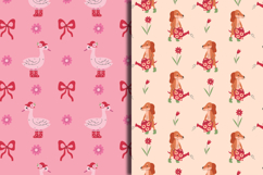 Garden Animals Seamless Patterns &amp; Digital Papers Product Image 4