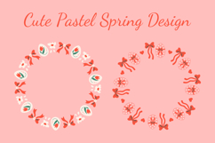 Pink Easter Wreaths, Card Templates Product Image 4