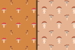 Fall Mushroom Seamless Patterns &amp; Digital Papers Product Image 4