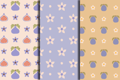 Pastel Fruits &amp; Berries Seamless Patterns, Digital Papers Product Image 4