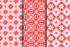 Pink Mediterranean Tiles Seamless Patterns &amp; Digital Papers Product Image 4
