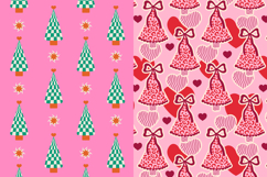 Coquette Christmas Tree Seamless Patterns &amp; Papers Product Image 4