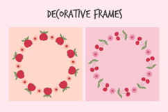 Fruit &amp; Berry Wreath Frames PNG Product Image 4