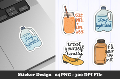 Wellness Quote Sticker | Healthy Living &amp; Self Care Product Image 1