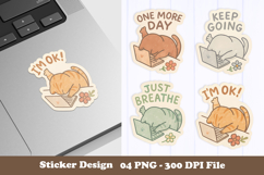 Cat Motivation Sticker | Cute &amp; Positive Affirmation Product Image 1