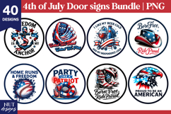 4th of July door sign Patriotic bundle Independence day Product Image 4