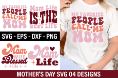 Mother's Day SVG Design - My favorite people call me mom Product Image 1