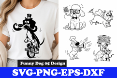 Funny Dog Cartoon SVG Cute &amp; Silly Puppy Designs Product Image 1