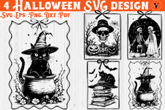 Coquette Retro Halloween SVG | Skeleton Coquette svg Product Image 1