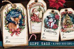 Christmas Gift Tags, Christmas labels, Christmas label tags Product Image 1