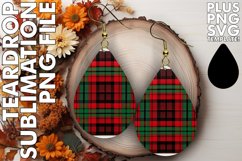 Plaid Sparkle in Teardrop: Sublimation Beauty Product Image 1