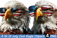 4 th of July Cool Eagle Clipart Product Image 1