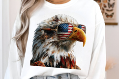 4 th of July Cool Eagle Clipart Product Image 2