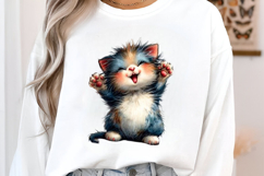 4 th of July Firework Cat Clipart Product Image 2