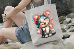4 th of July Firework Cat Clipart Product Image 3