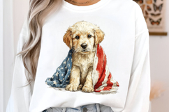 4 th of July Flag Dog Clipart Product Image 2