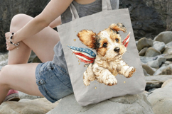 4 th of July Flying Dog Clipart Product Image 3