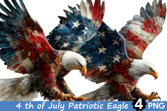 4 th of July Patriotic Eagle Clipart Product Image 1