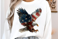 4 th of July Patriotic Eagle Clipart Product Image 2