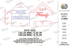 4Th Of July Key Holder Laser Cut. Wall Key Rack SVG Product Image 2