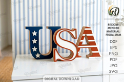4Th Of July Decors bundle Lasercut. Patriotic Home Decor SVG Product Image 4