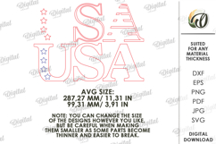 4Th Of July Decors bundle Lasercut. Patriotic Home Decor SVG Product Image 5