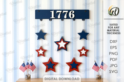 4Th Of July Decor Laser Cut. Patriotic Wall Decor SVG Product Image 1