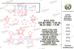 4Th Of July Decor Laser Cut. Patriotic Wall Decor SVG Product Image 2