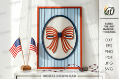 4Th Of July Decor Laser Cut. Patriotic Wall Decor SVG Product Image 1