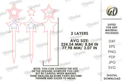 4Th Of July Decor Laser Cut. Plant Stakes SVG Product Image 2