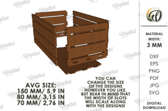 4Th Of July Storage Box Laser Cut. Storage Organizer SVG Product Image 2