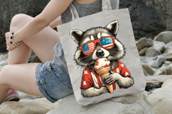 4 th of July Sunglasses Raccoon Clipart Product Image 3