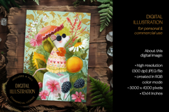 Mouse In Summer Garden Illustration Product Image 1