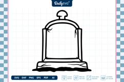 Tombstone Bold Line SVG Halloween Graveyard Cut File Product Image 3