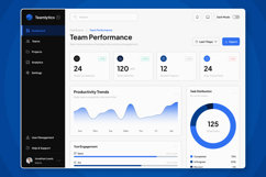 Team Analytics &amp; KPI Dashboard UI Product Image 4