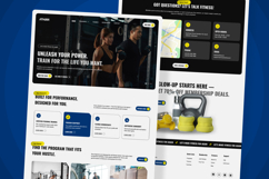 Health &amp; Training Landing Page UI Kit Product Image 4