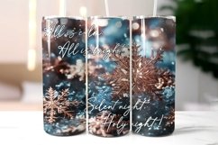 Inspirational Christmas Tumbler Wrap with Snowflakes Product Image 2