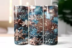 Inspirational Christmas Tumbler Wrap with Snowflakes Product Image 2