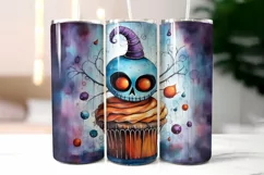 Halloween Voodoo Doll Cupcake Tumbler Wrap | Creepy Creature Product Image 2