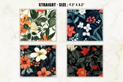 4 Botanical Flower Tumbler Wrap, Tumbler Wrap, 20 oz Tumbler Product Image 2