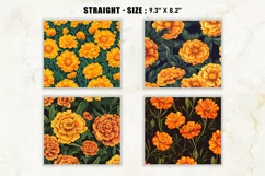 Marigold Flower Tumbler Wrap, 20 oz tumbler wrap, Product Image 2