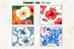 Hibiscus Flower Tumbler Wrap, 20 oz tumbler wrap, Product Image 2
