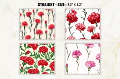 4 Carnation Flower Tumbler Wrap, 20 oz tumbler wrap Product Image 2